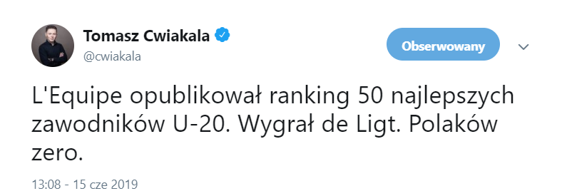 ZATRWAŻAJĄCA liczba Polaków na liście TOP 50 najlepszych piłkarzy U20 xD